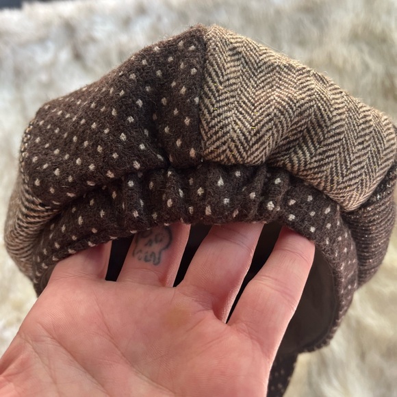 Mixed Pattern Newspaper Boy Style Cap - Picture 2 of 7